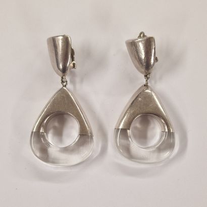 Simon SEBBAG - PAIR OF EAR PENDANTS in 925...