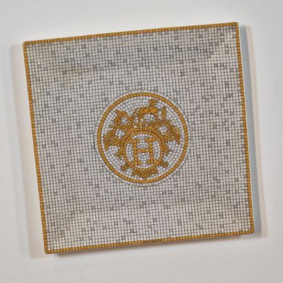 HERMES Paris made in France - Square porcelain...