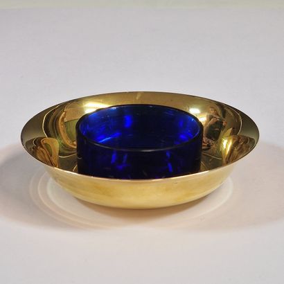 HERMES Paris - Gilded solid silver COUPELLE,...