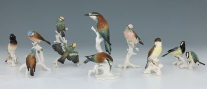 SAXE - MANUFACTURE KARL ENS - 7 STATUETTES...