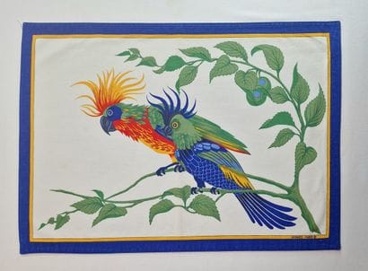 HERMES PARIS - PERROQUETS ET ARAS MODEL -...