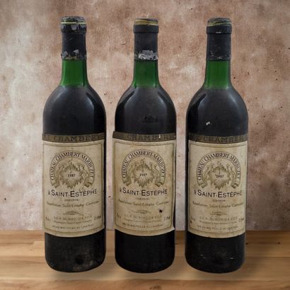 CHATEAU CHAMBERT MARBUZET - SAINT ESTEPHE...
