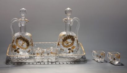 BACCARAT - SERVICE A LIQUEUR 9 PIECES en...