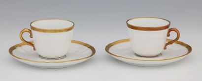 RICHARD-GINORI SUITE DE 10 TASSES A CAFE...