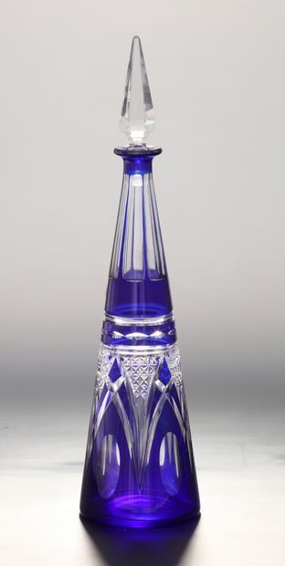 CRISTALLERIE DE NANCY - CARAFE A ALCOOL ET...