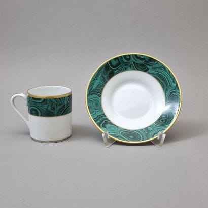 CHRISTIAN DIOR ET LIMOGES MODELE MALACHITE...