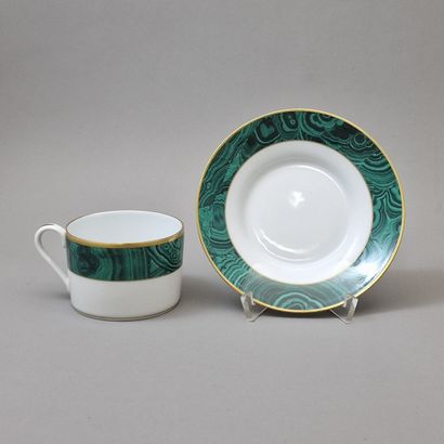 CHRISTIAN DIOR ET LIMOGES MODELE MALACHITE...