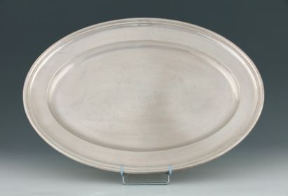 CHRISTOFLE GRAND PLAT A VIANDE en métal argenté...