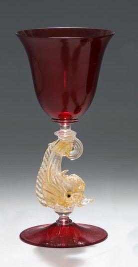 PAULY - MURANO - SUITE DE 12 VERRES A VIN...