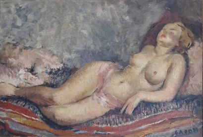Georges Emile CAPON (1890-1980)
Nu au divan
HUILE...