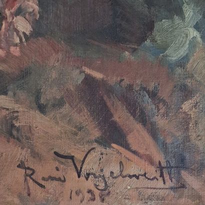 René VOGELWEITH (1881-1950) 
Vase de fleurs...