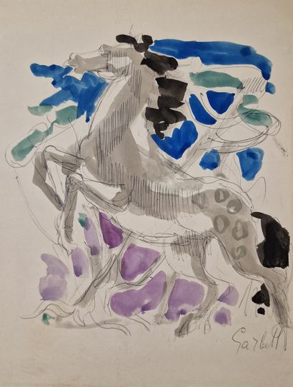 Alexandre Sascha GARBELL (1903-1970)
Cheval
AQUARELLE...