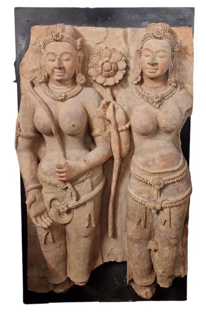 GRAND HAUT RELIEF d'applique - Inde de Style...