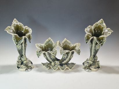 FIVES-LILLE - GARNITURE DE CHEMINEE TROIS...