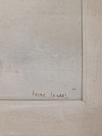 André INGRES (Né en 1938)
Paysage enneigé...