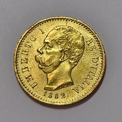 1 PIECE DE 20 LIRES ITALIENNES OR Umberto...