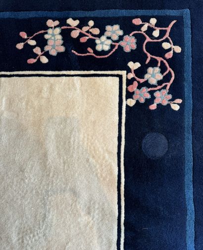 DEUX TAPIS - Chine XXème Siècle -en laine...