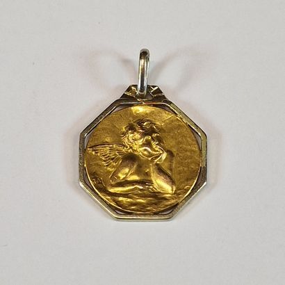 Mid-twentieth century two-tone gold RELIGIOUS...