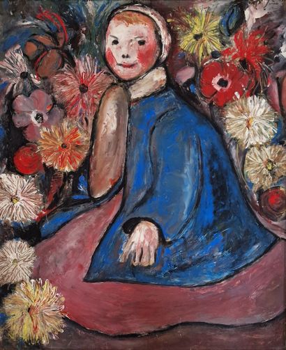 Jean SANGLAR (1926-1996)
Fillette au milieu...