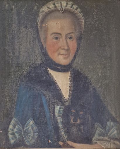 ECOLE FRANCAISE Circa 1770
Portrait de Marie...