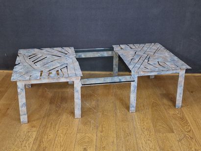 SUITE DE SIX CHAISES, TABLE DE SALLE A MANGER...