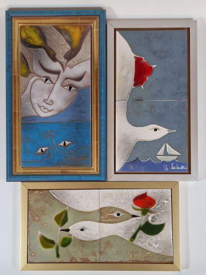 Gilbert VALENTIN (1928-2001) Atelier ''Les...