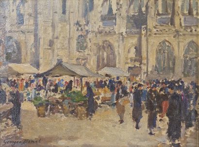 Georges BINET (1865-1949)
Marché devant la...
