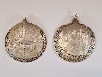 DEUX PINTADINES de la Fin du XVIIIème Siècle...