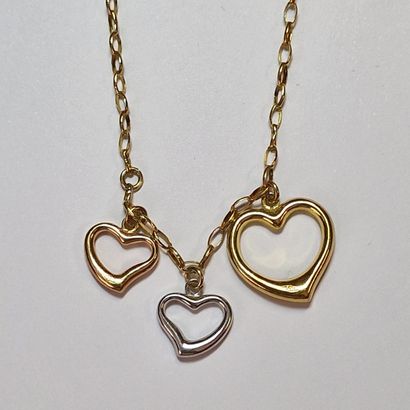 NECKLACE - Italy, Modern - in three-tone...