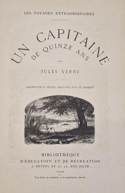 Jules VERNE (1828-1905) - COLLECTION HETZEL,...