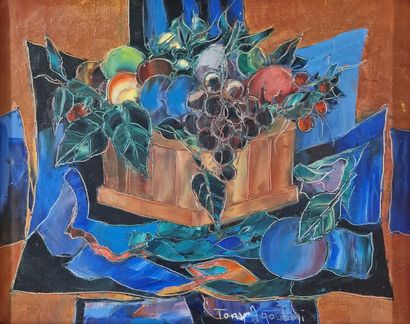 Tony AGOSTINI (1916-1990)
Le cageot de fruits
HUILE...
