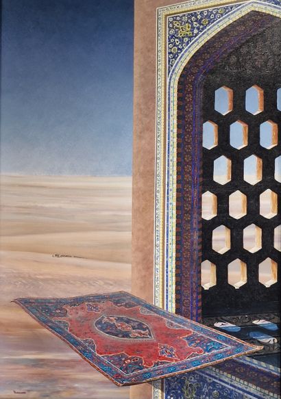 Thierry VAUBOURGOIN (Né en 1944)
Tapis volant
HUILE...