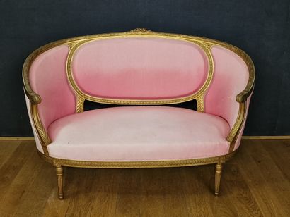 MOBILIER DE SALON de Style Louis XVI - XXème...