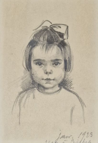 ECOLE DU XXEME SIECLE
Portrait d'enfant alité
HUILE...