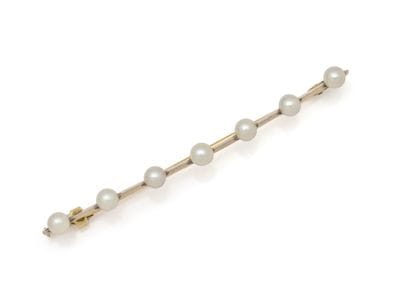 BROCHE barrette en or 750 et platine 850...