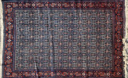 Tapis Senneh (chaine et trame en coton, velours...