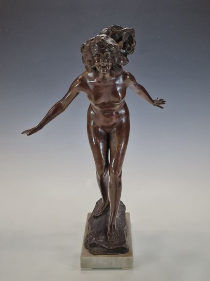 Gabriele PARENTE (1875-1899)
Baigneuse 
BRONZE...