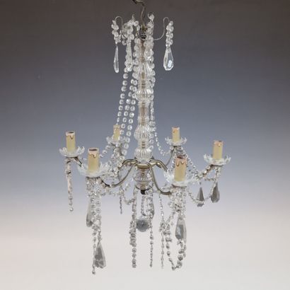 LUSTRE A SIX LUMIERES EN COURONNE de Style...