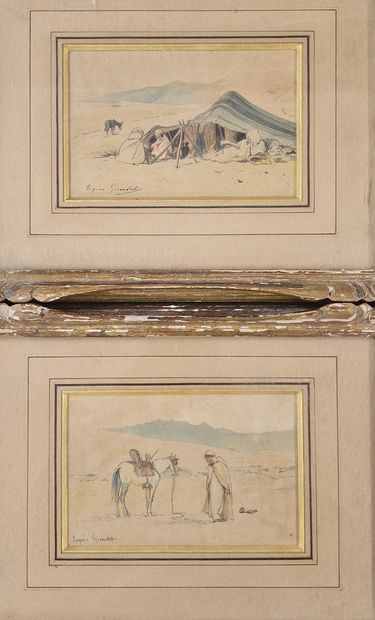 Eugène GIRARDET (1853-1907) 
Scènes orientalistes
PAIRE...
