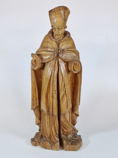 GRANDE STATUETTE de saint Evêque d'Epoque...