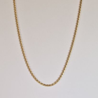 Modern marine link chain in yellow gold 750...
