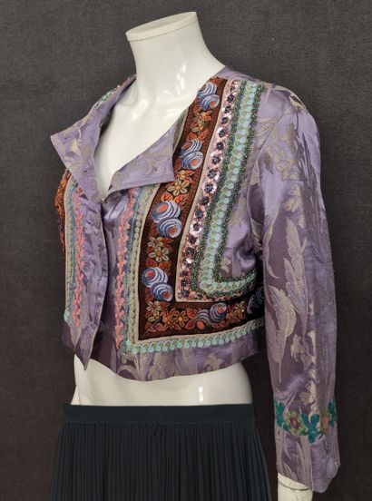 ARMAND VENTILO - BOLERO in silk and lurex...