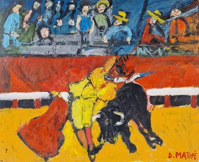 Daniel MATHE (1944-2014)
Scène de Corrida
HUILE...