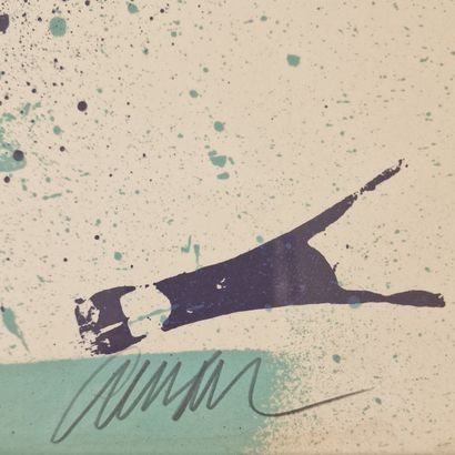 Armand Fernandez dit ARMAN (1928-2005) 
Bleu...