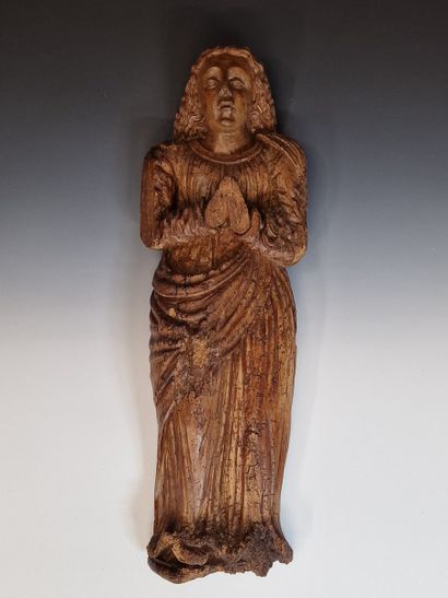 STATUE D'APPLIQUE de sainte Femme d'Epoque...