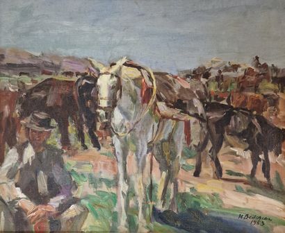 Krikor BEDIKIAN (1908-1981) 
Feria a Ronda,...