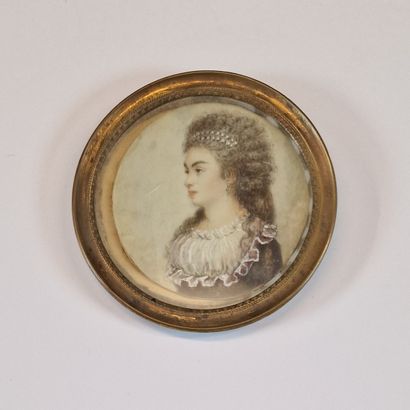 ECOLE DE LA FIN DU XVIIIEME SIECLE
Portrait...