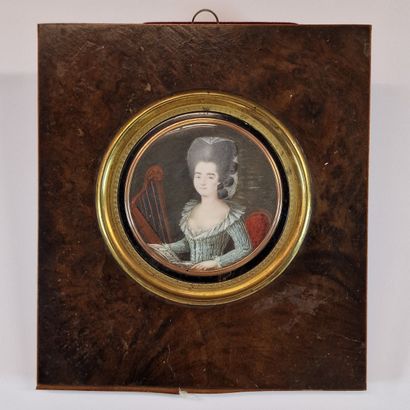 ECOLE DU XVIIIEME SIECLE
Jeune fille à la...