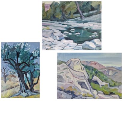 Raymond FEUILLATE (1901-1971)
3 HUILES SUR...