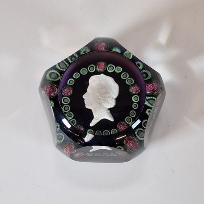 BACCARAT 1977 - PRESSE-PAPIERS SULFURE commémoratif...